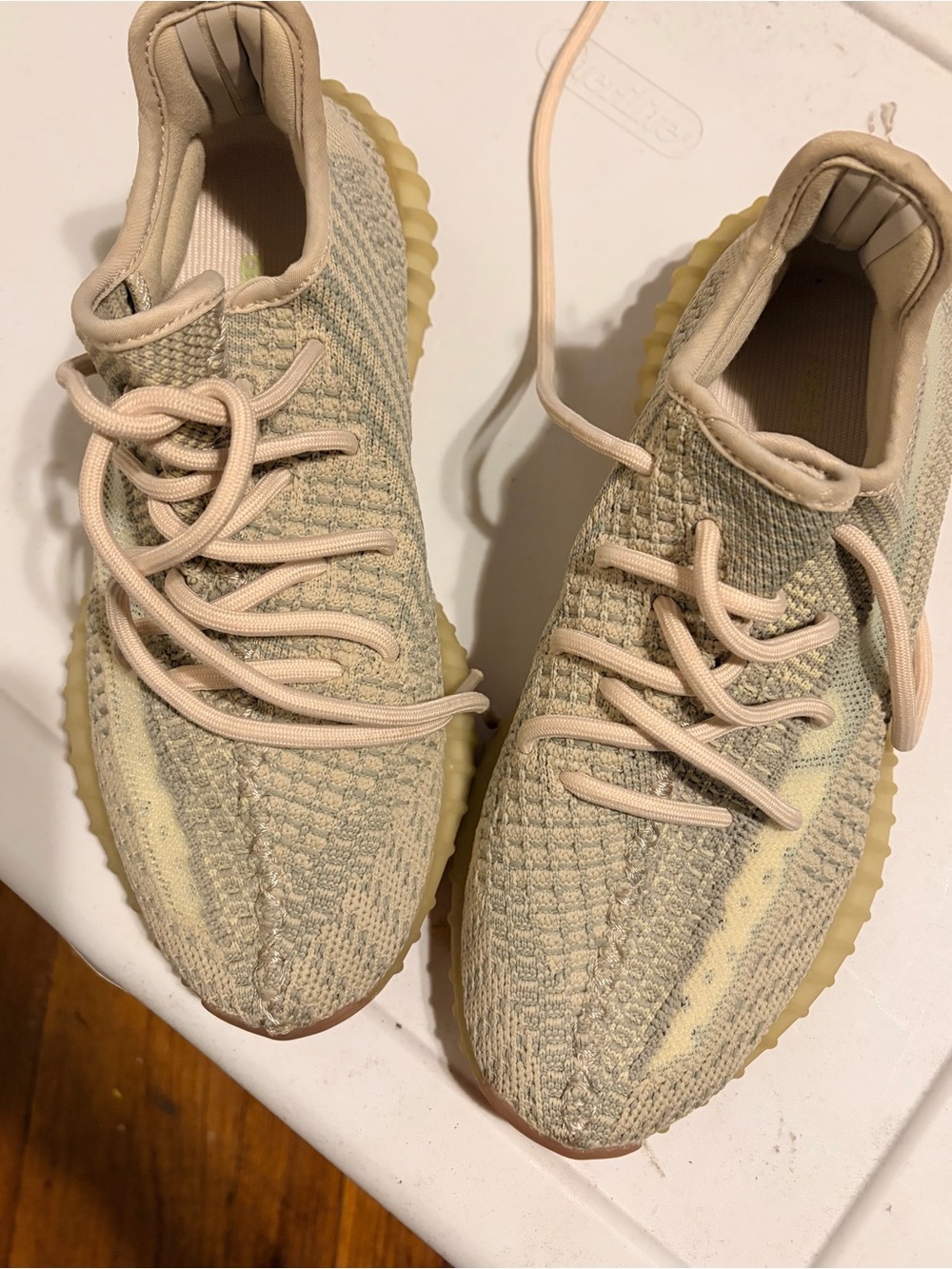 Yeezy Women's Sneakers in Beige and Cream
